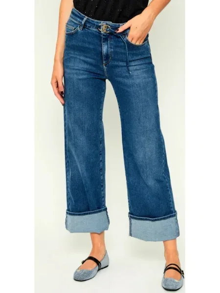 Liu Jo Farmer B.UP Good Cropped H. | flare fit kék