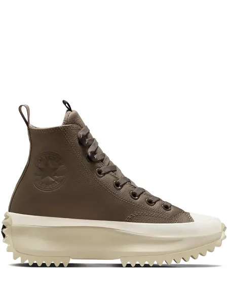 Sneakerși Converse Chuck Taylor All Star din piele cu autograf alergare negru
