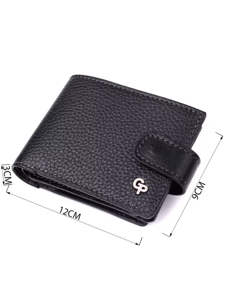 Кожаный кошелек Grande Pelle черный