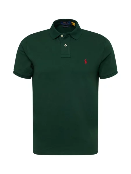 Tricou polo Polo Ralph Lauren cu broderie plasă verde