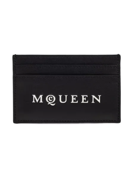 Portfel Alexander Mcqueen skórzany czarny