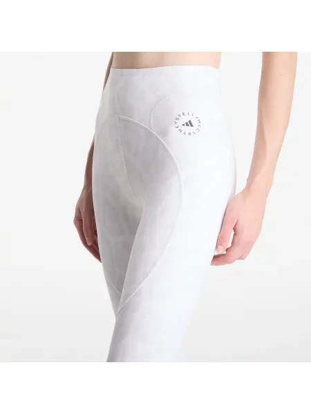 Telovadnica hlače Adidas Performance s potiskom bela