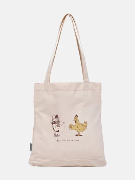 Сумка шоппер New Balance бежевая