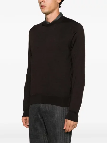 Pulover Tom Ford cu decolteu rotund maro