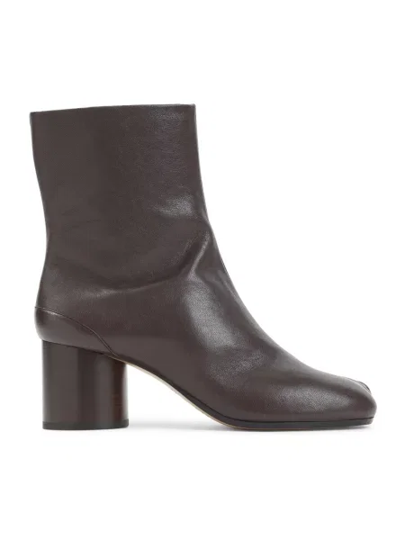 Botki Maison Margiela skórzane brązowe