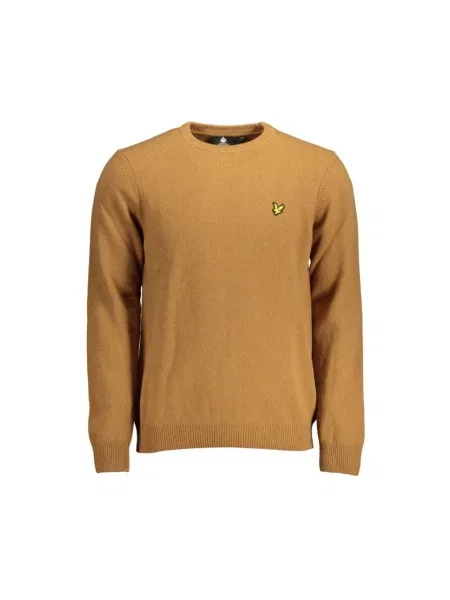 Sweter Lyle & Scott wełniany brązowy