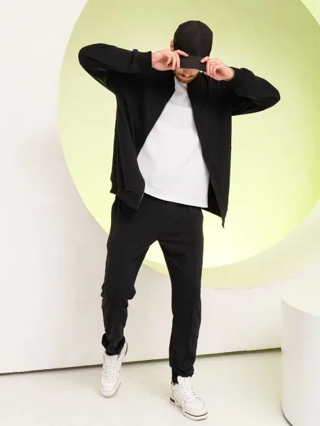 ISSA Plus Спортивний костюм без підкладки чорний