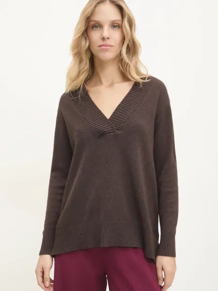 Пуловер Answear Lab дамски кафяво