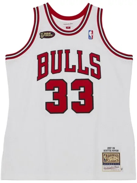 Cămașă Mitchell & Ness din jerseu alb