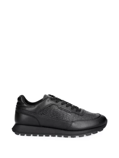 Sneakerși Armani Exchange cu autograf negru