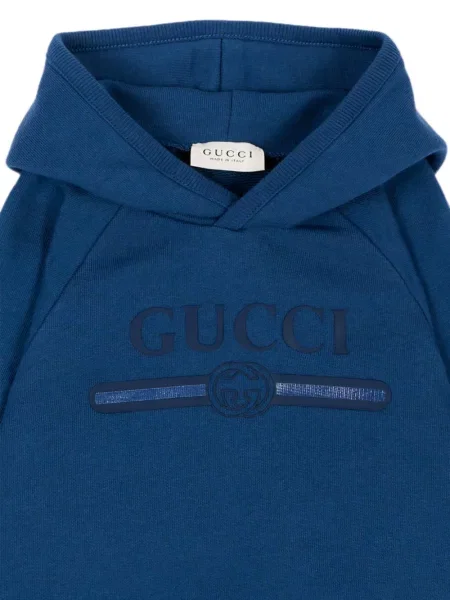 Bluza z kapturem dziecięca Gucci niebieska
