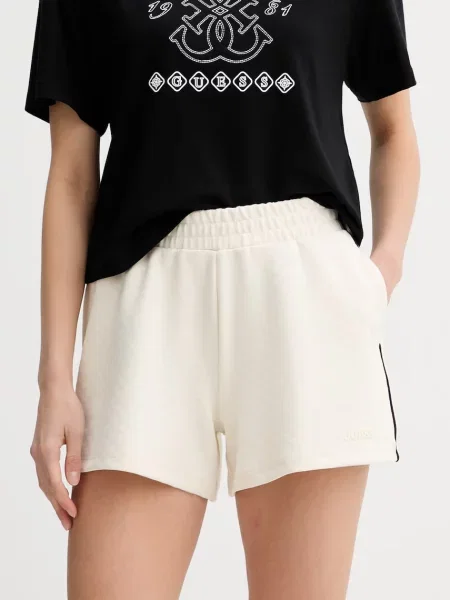 Guess szorty dresowe CLARA beżowe