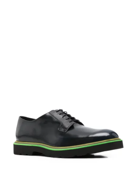 Šněrovací kožený derby Paul Smith modrý