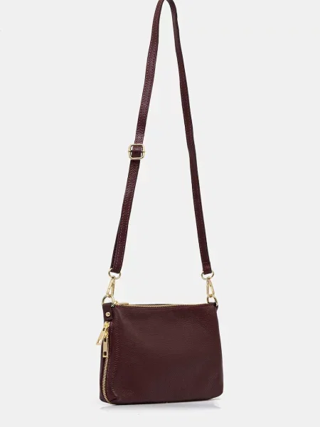 Шкіряна сумочка Answear.LAB бордовий