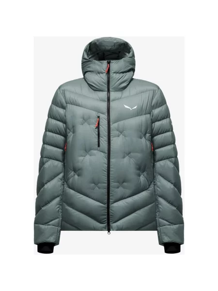 Kurtka z kapturem Salewa Ortles Medium 4 RDS zielono S szara