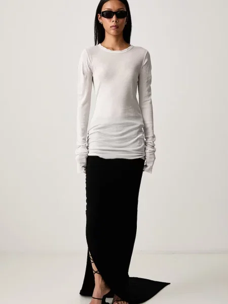 Μακρυμάνικος τοπ Rick Owens Drkshdw μπεζ