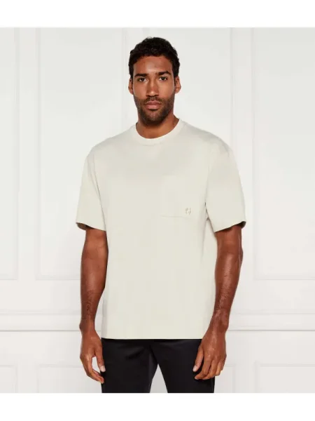 BOSS BLACK Tricou C-Tames | mercerizat negru