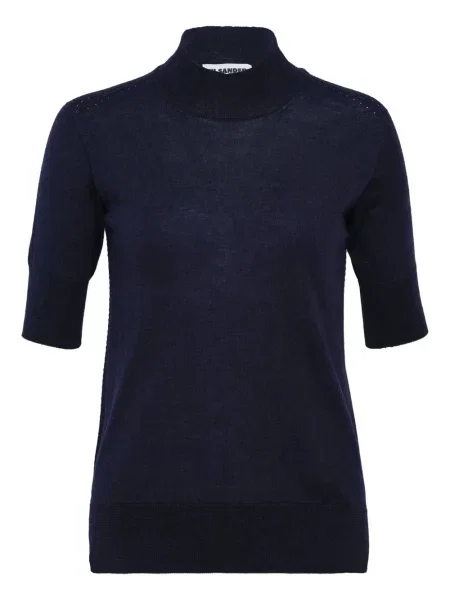 Pulover Jil Sander scurt albastru