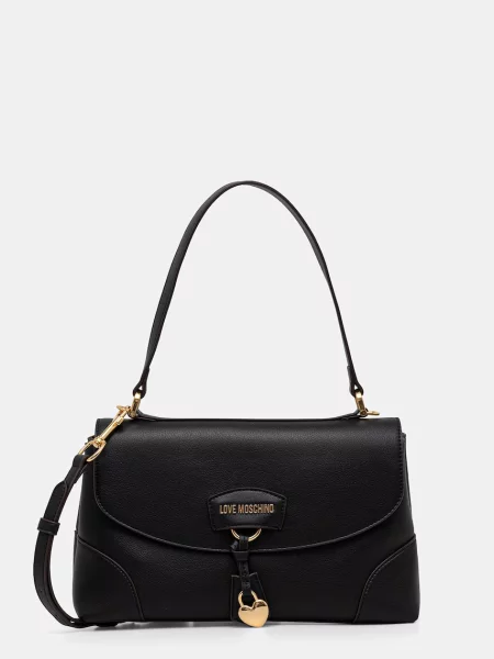 Love Moschino geantă pentru femei din piele negru