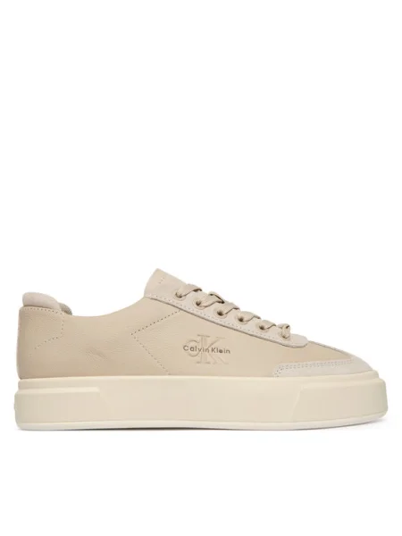 Sportcipők Calvin Klein Basket Cups Lup Wt Lth Su bézs