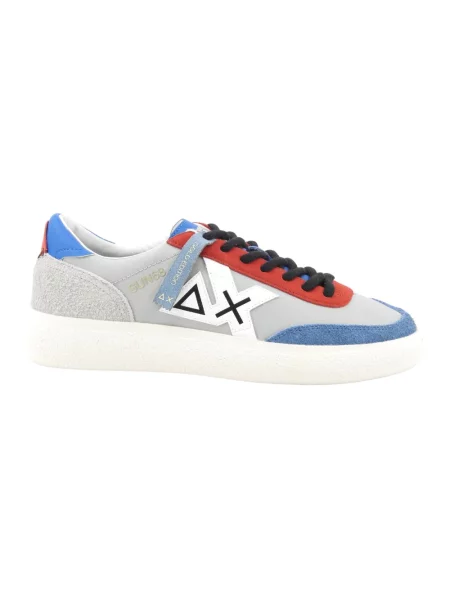 Sneakersy Sun68 skórzane szare