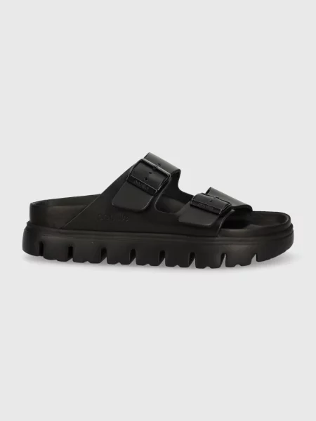 Birkenstock klapki skórzane BIRKENSTOCK X PAPILLIO Arizona Chunky Exq czarne