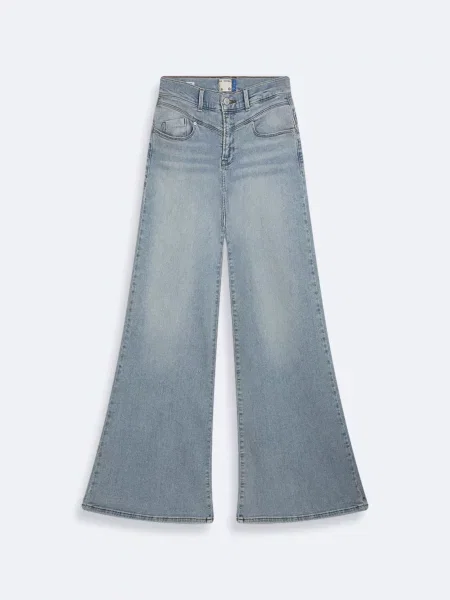 Широкі джинси LTB Jeans бавовна/поліестер/еластан блакитний