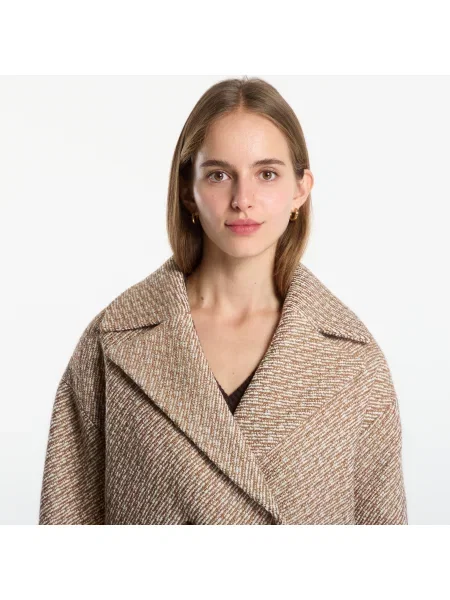 Kratek plašč Calvin Klein keper rjava