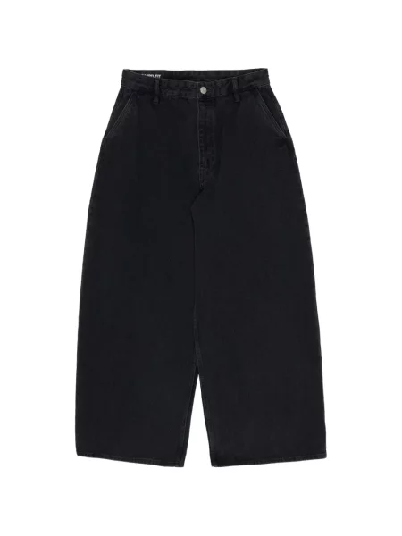 Pantaloni Bimba Y Lola cu picior lat negru