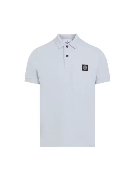 Koszulka polo Stone Island z kamieniami niebieska