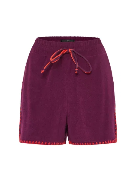 Funky Buddha Pantaloni mov zmeură roșu