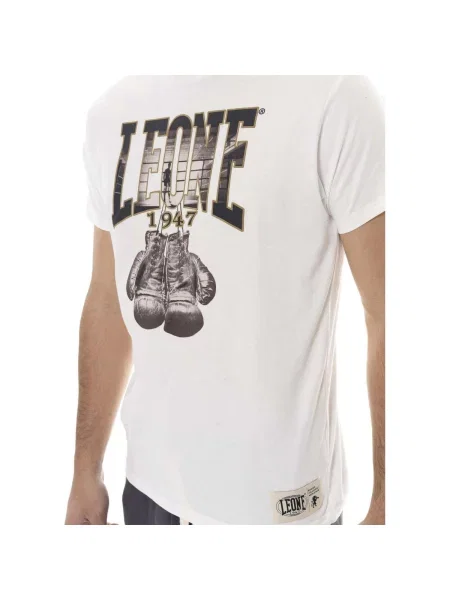 Scurt tricou Leone 1947 cu mâneci scurte alb