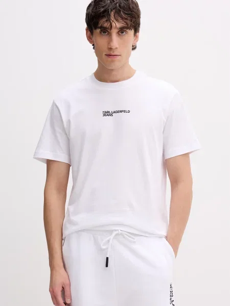 Karl Lagerfeld Jeans tričko mužské bílé