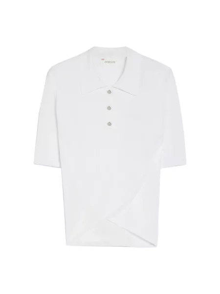 Sportmax polo Shaker biały