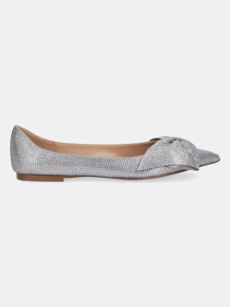 Steve Madden baleriny Magi-R srebrny