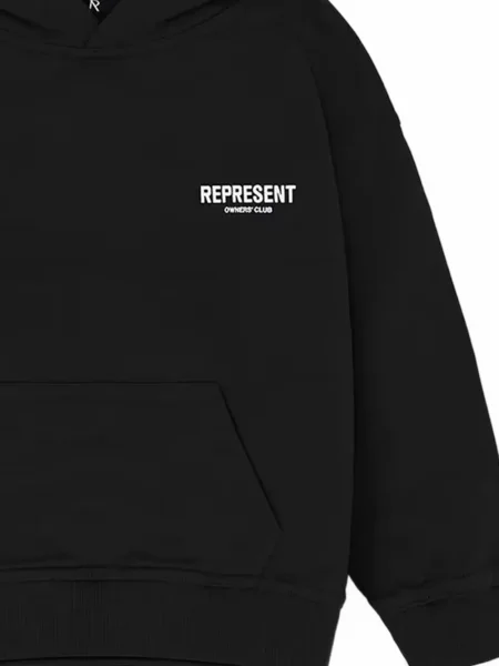 Суичър с качулка Represent Mini черно