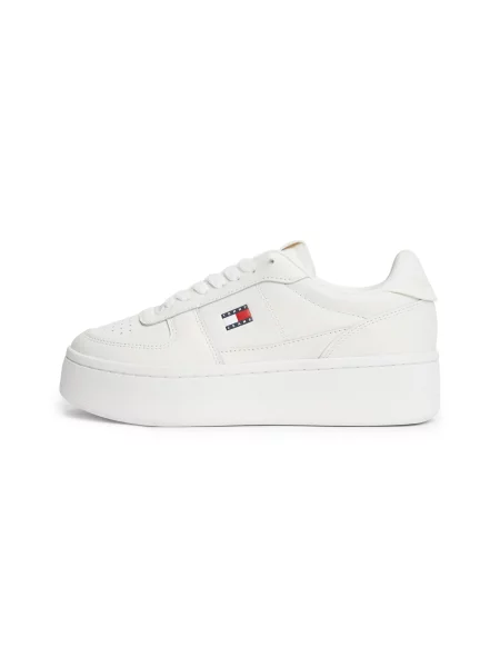 Sneakerși Tommy Jeans alb