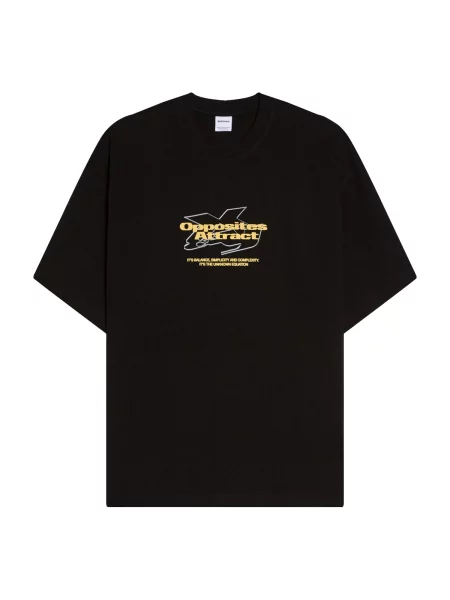 Bershka Majica rumena / siva črna