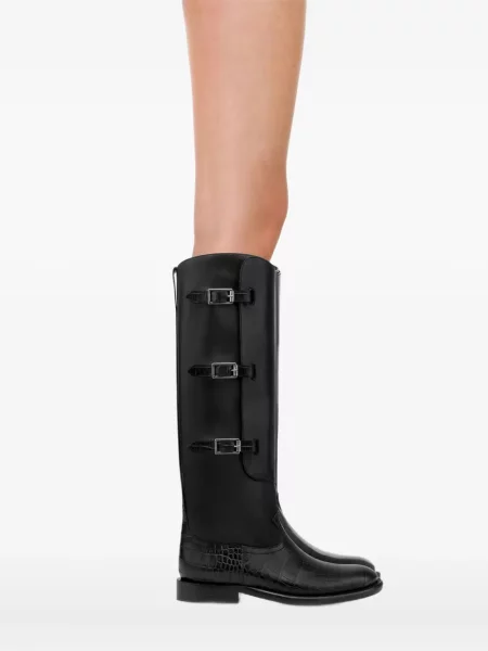 Botine Paris Texas cu cataramă negru