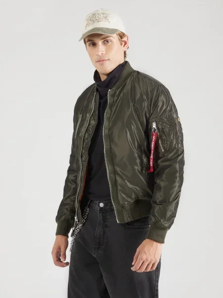 ALPHA INDUSTRIES Prechodná bunda VF Iridium tmavozelená