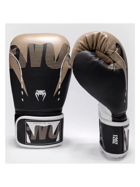 Rękawice Venum Adrenaline Boxing czarno-złote 8 czarne