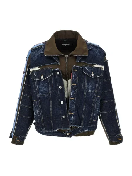 Kurtka jeansowa Dsquared2 niebieska