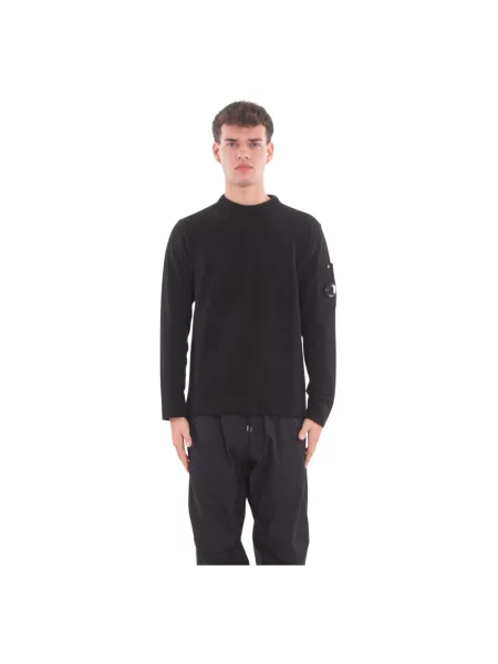 Sweter C.p. Company ze stretchu czarny