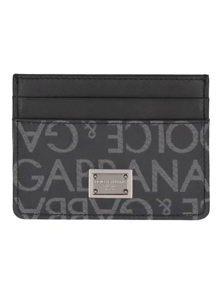 Portfel Dolce And Gabbana żakardowy czarny