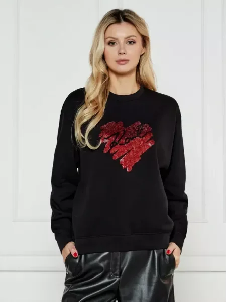 Karl Lagerfeld Hanorac | Oversize fit negru