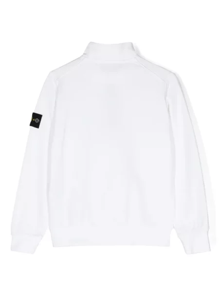 Bluza rozpinana dziecięca Stone Island biała