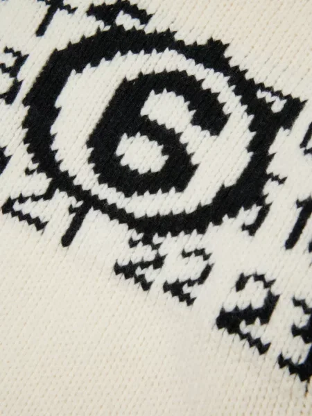 Sweter z golfem dziecięcy Mm6 Maison Margiela biały