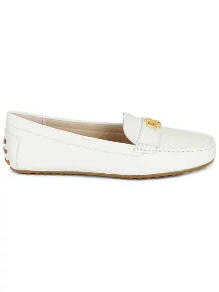Mokasíny Lauren Ralph Lauren biela