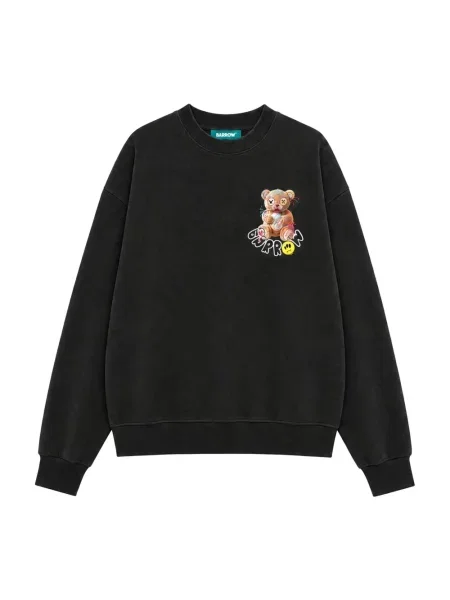 Bluza Barrow z nadrukiem czarna