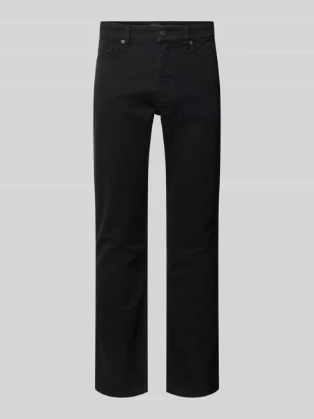 Jeansy o kroju slim fit z detalem z logo model ‘DELAWARE’ czarne